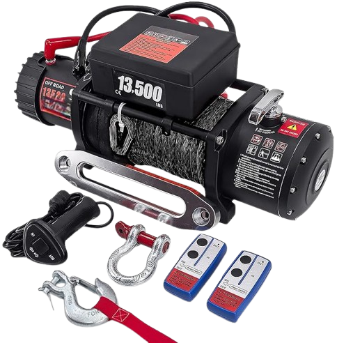 Synthetic Rope Electric Winch Towing Winch